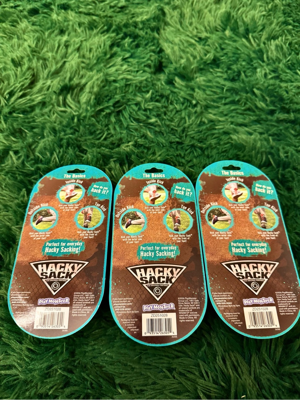 3 Hacky Sack Core PlayMonster Original Footbag Assorted Color - Picture 2 of 2